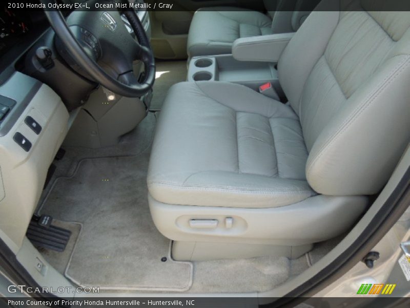 Ocean Mist Metallic / Gray 2010 Honda Odyssey EX-L