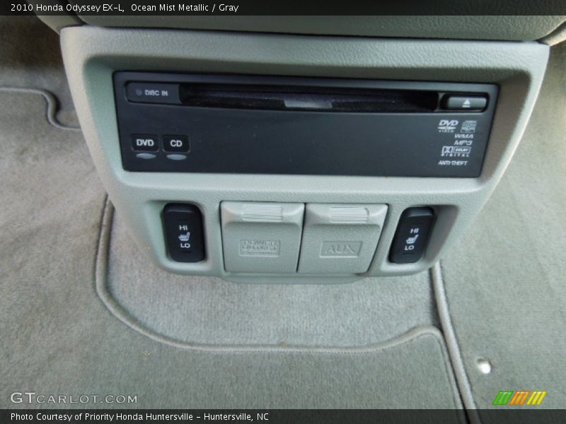 Ocean Mist Metallic / Gray 2010 Honda Odyssey EX-L