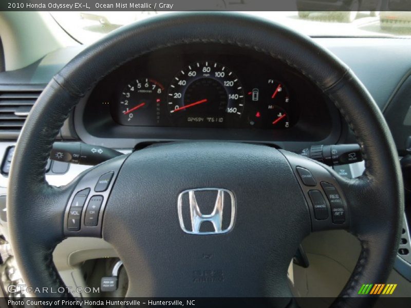 Ocean Mist Metallic / Gray 2010 Honda Odyssey EX-L