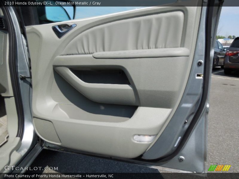 Ocean Mist Metallic / Gray 2010 Honda Odyssey EX-L