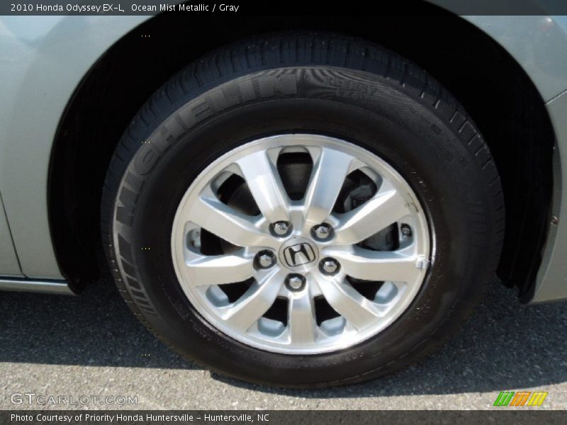 Ocean Mist Metallic / Gray 2010 Honda Odyssey EX-L