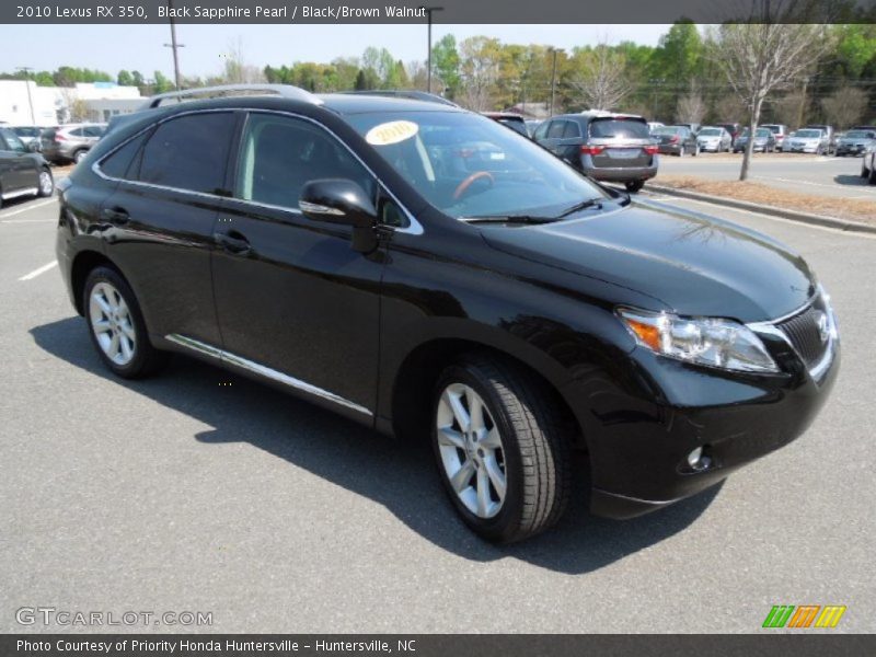 Black Sapphire Pearl / Black/Brown Walnut 2010 Lexus RX 350