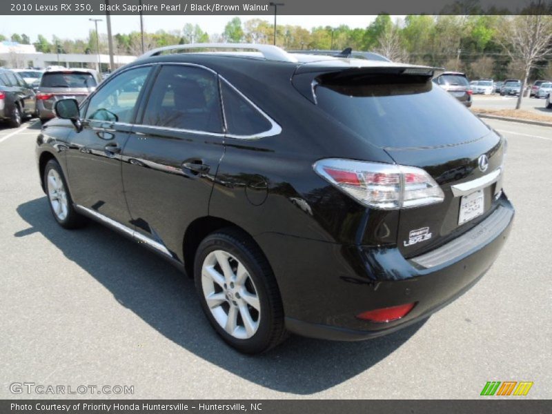 Black Sapphire Pearl / Black/Brown Walnut 2010 Lexus RX 350