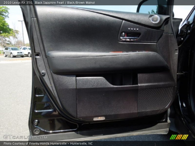 Black Sapphire Pearl / Black/Brown Walnut 2010 Lexus RX 350