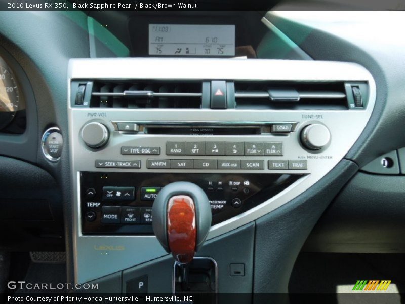 Black Sapphire Pearl / Black/Brown Walnut 2010 Lexus RX 350