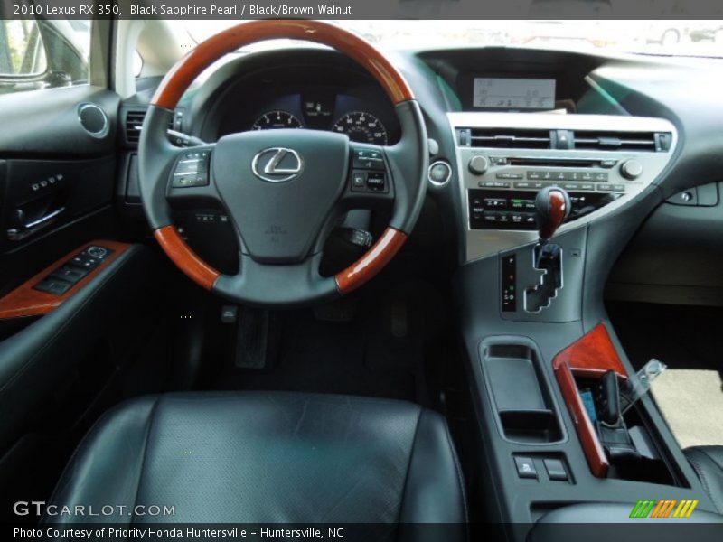 Black Sapphire Pearl / Black/Brown Walnut 2010 Lexus RX 350