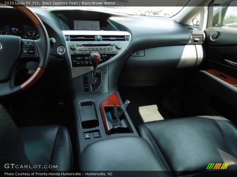 Black Sapphire Pearl / Black/Brown Walnut 2010 Lexus RX 350