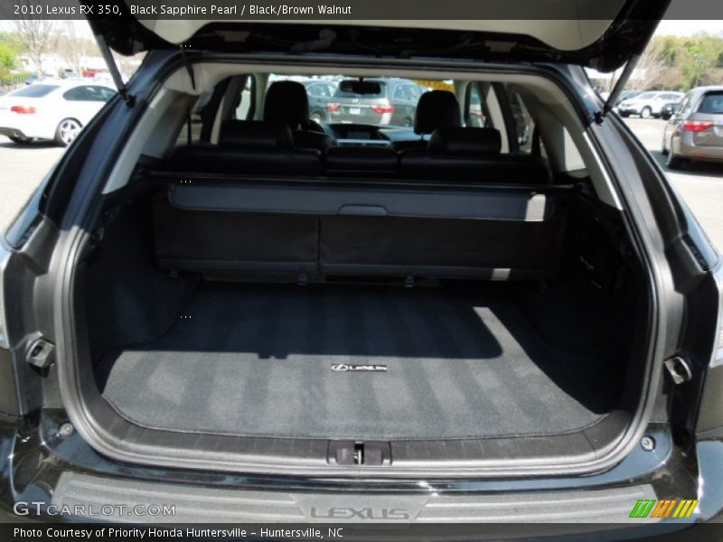 Black Sapphire Pearl / Black/Brown Walnut 2010 Lexus RX 350