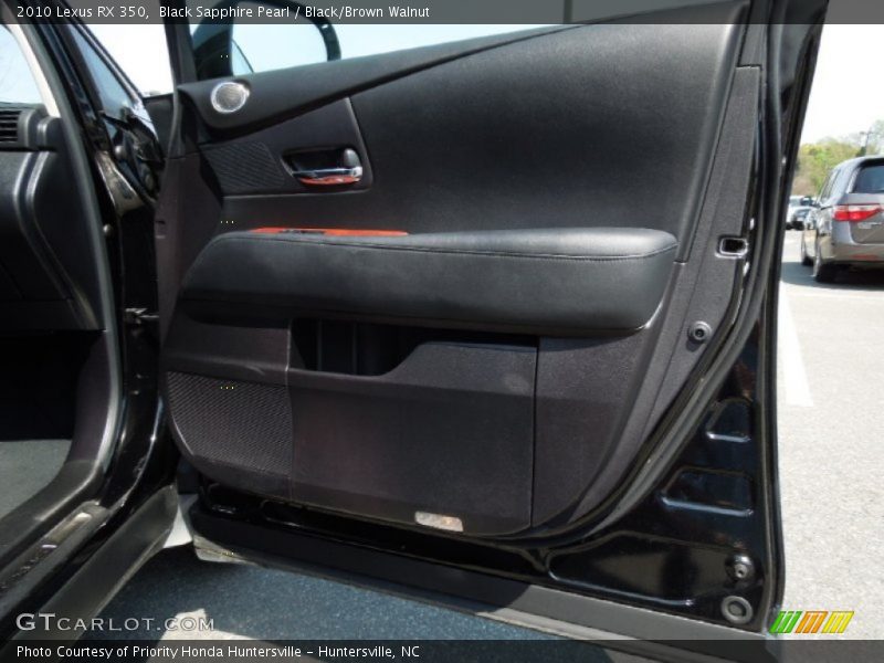 Black Sapphire Pearl / Black/Brown Walnut 2010 Lexus RX 350