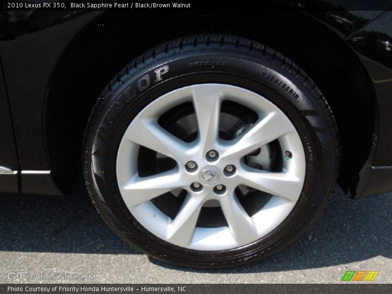 Black Sapphire Pearl / Black/Brown Walnut 2010 Lexus RX 350
