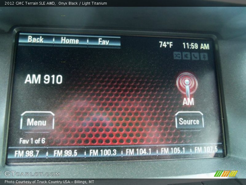 Onyx Black / Light Titanium 2012 GMC Terrain SLE AWD