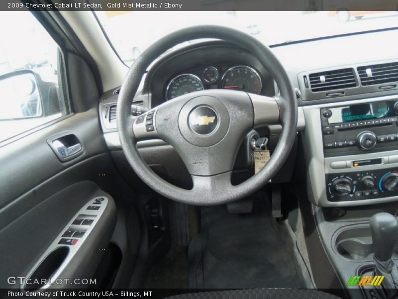 Gold Mist Metallic / Ebony 2009 Chevrolet Cobalt LT Sedan