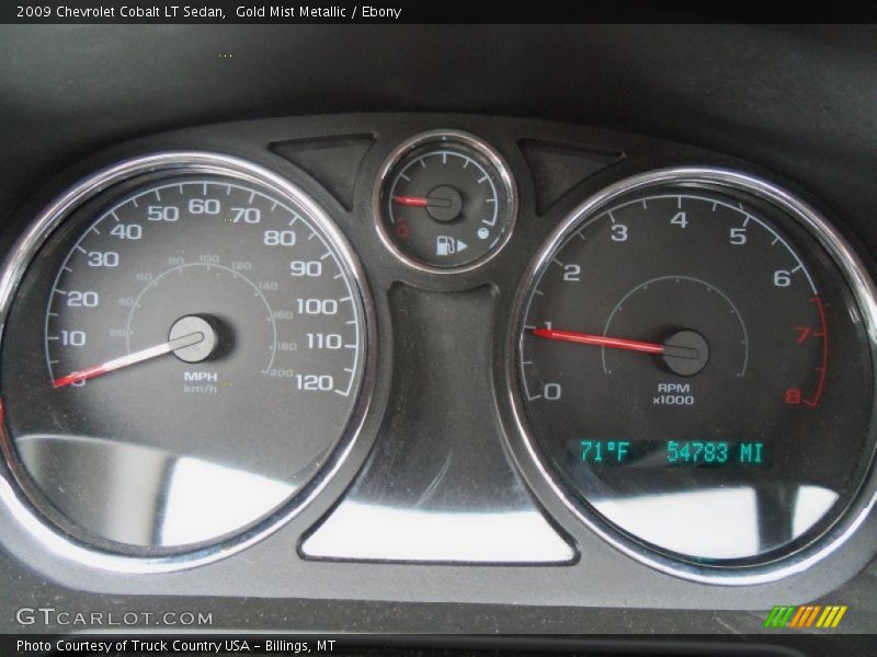 Gold Mist Metallic / Ebony 2009 Chevrolet Cobalt LT Sedan