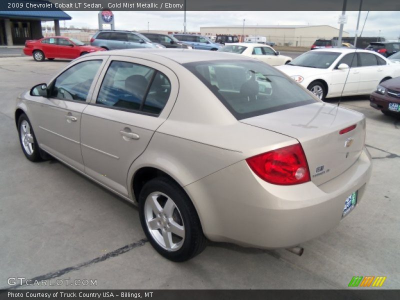 Gold Mist Metallic / Ebony 2009 Chevrolet Cobalt LT Sedan