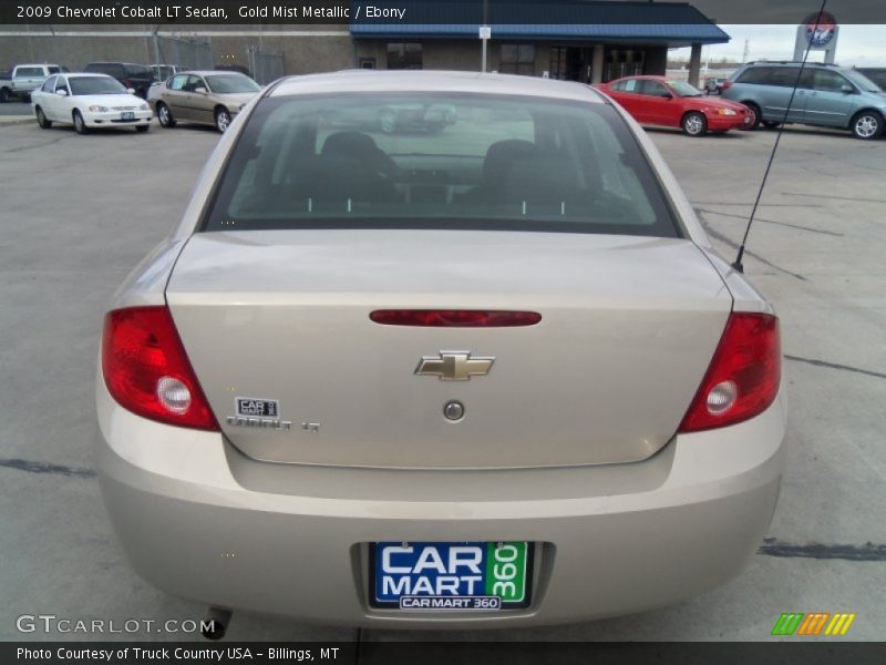 Gold Mist Metallic / Ebony 2009 Chevrolet Cobalt LT Sedan