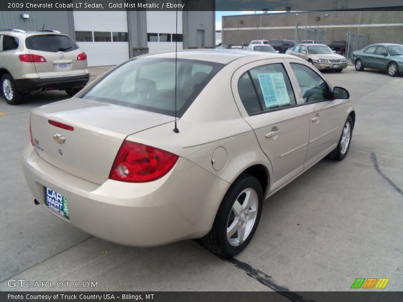 Gold Mist Metallic / Ebony 2009 Chevrolet Cobalt LT Sedan