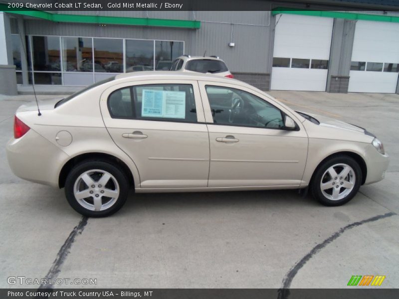 Gold Mist Metallic / Ebony 2009 Chevrolet Cobalt LT Sedan