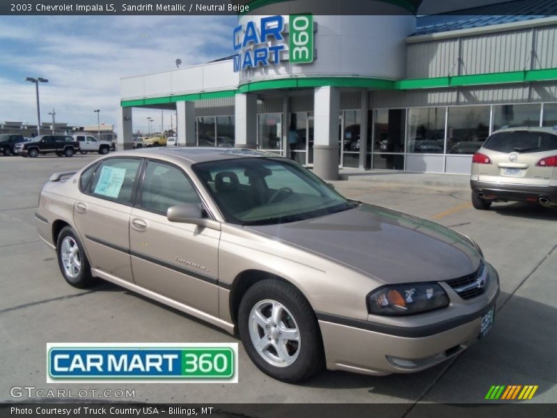 Sandrift Metallic / Neutral Beige 2003 Chevrolet Impala LS