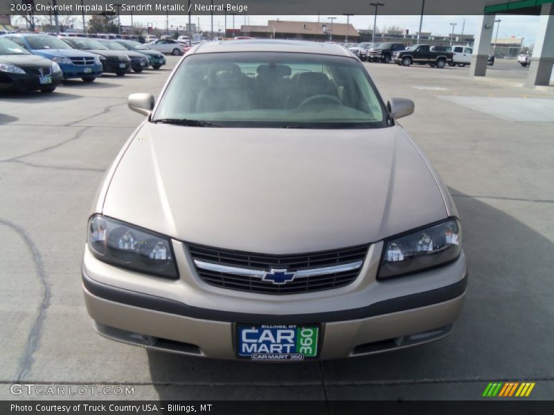 Sandrift Metallic / Neutral Beige 2003 Chevrolet Impala LS