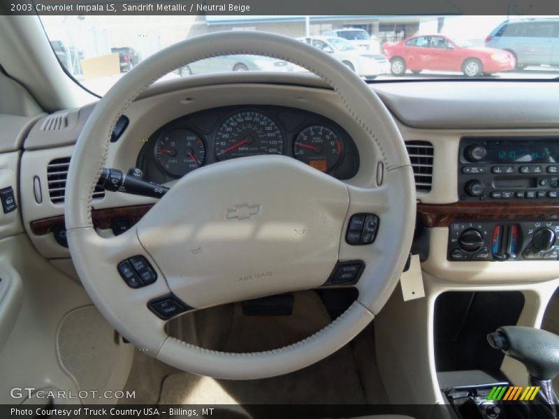 Sandrift Metallic / Neutral Beige 2003 Chevrolet Impala LS
