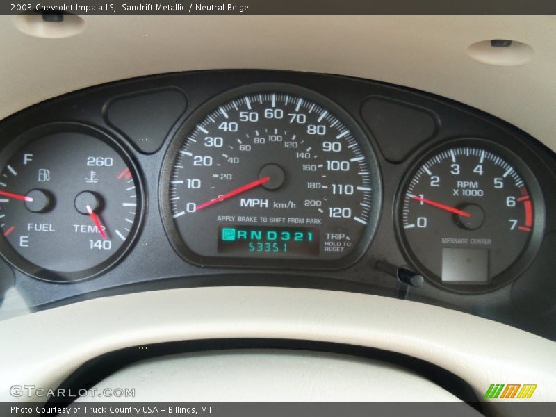 Sandrift Metallic / Neutral Beige 2003 Chevrolet Impala LS