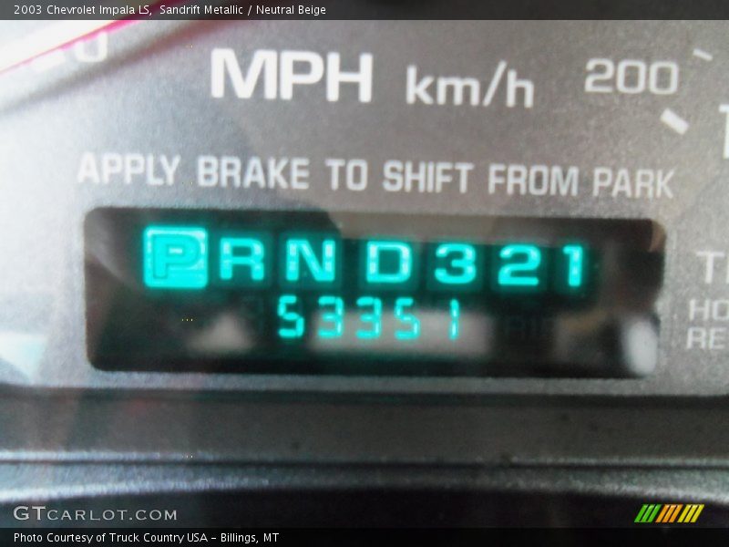 Sandrift Metallic / Neutral Beige 2003 Chevrolet Impala LS