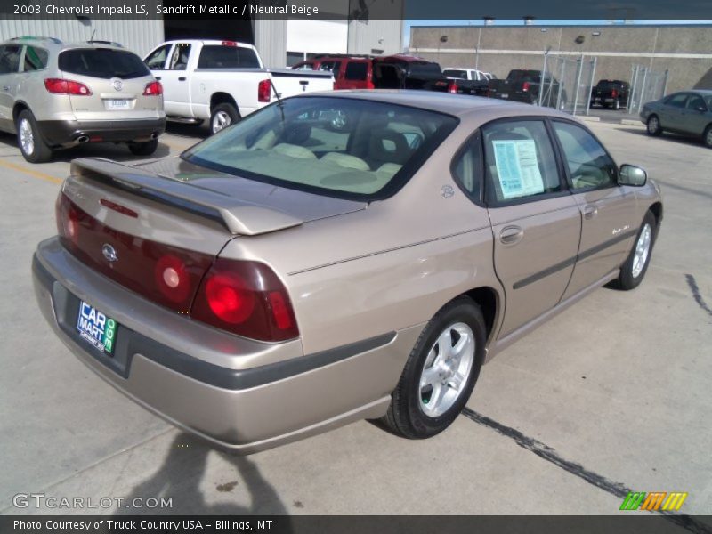 Sandrift Metallic / Neutral Beige 2003 Chevrolet Impala LS