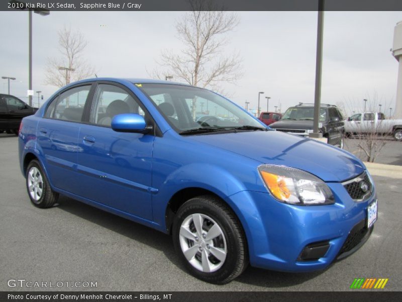 Sapphire Blue / Gray 2010 Kia Rio LX Sedan