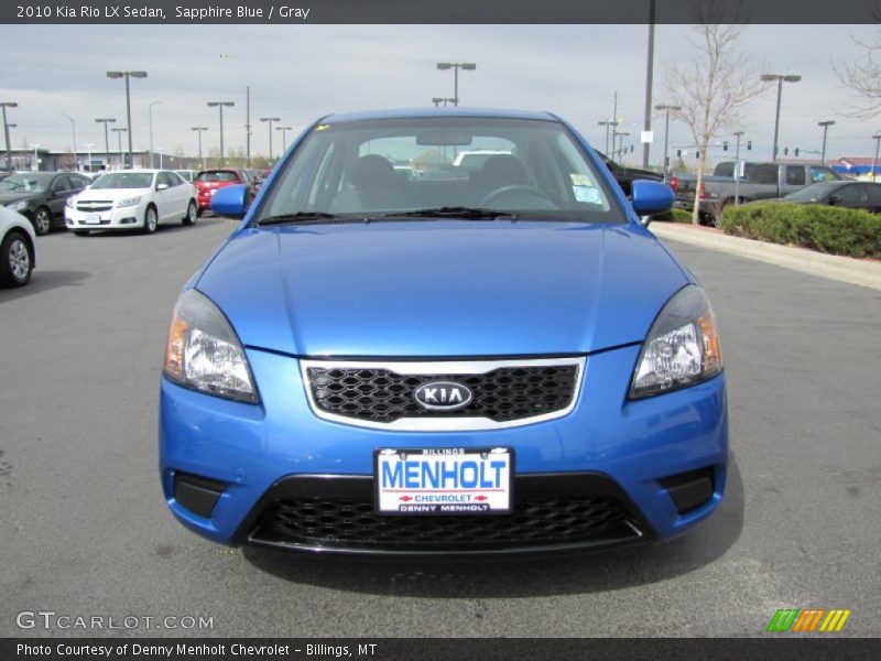 Sapphire Blue / Gray 2010 Kia Rio LX Sedan