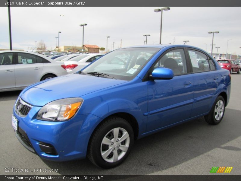 Sapphire Blue / Gray 2010 Kia Rio LX Sedan
