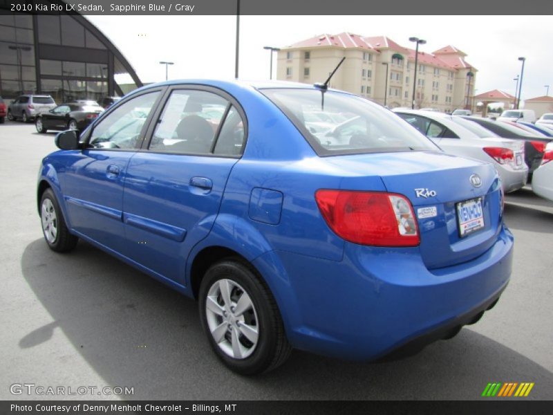 Sapphire Blue / Gray 2010 Kia Rio LX Sedan