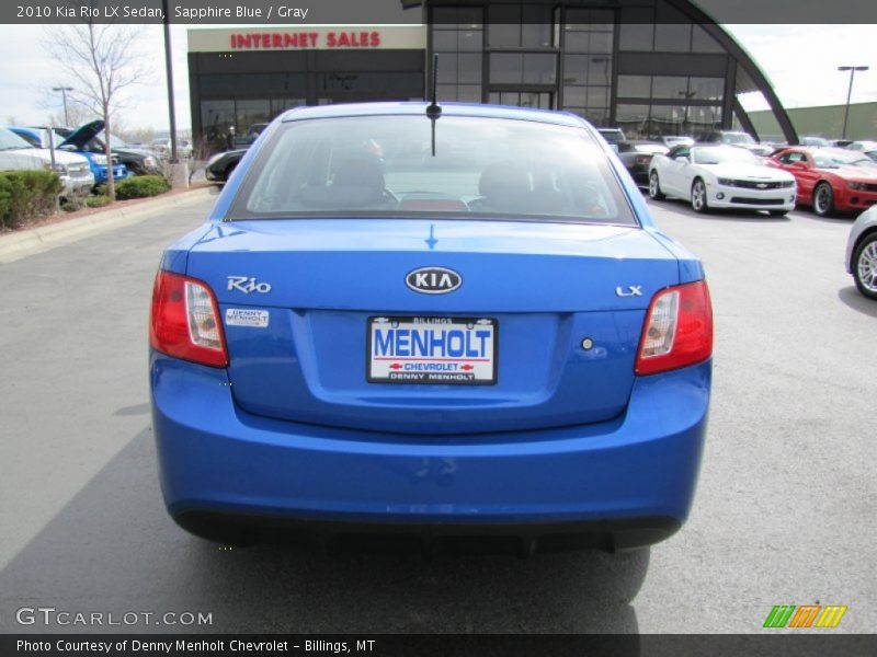 Sapphire Blue / Gray 2010 Kia Rio LX Sedan