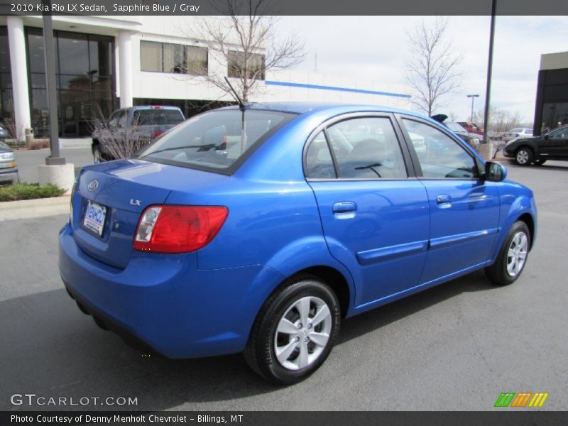 Sapphire Blue / Gray 2010 Kia Rio LX Sedan