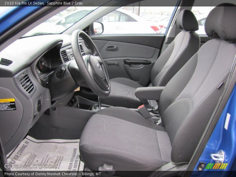 Sapphire Blue / Gray 2010 Kia Rio LX Sedan