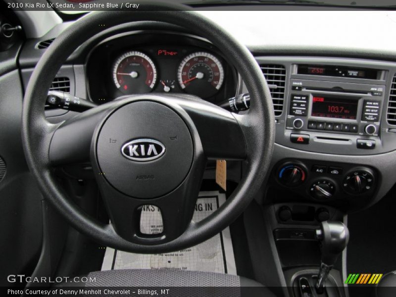 Sapphire Blue / Gray 2010 Kia Rio LX Sedan