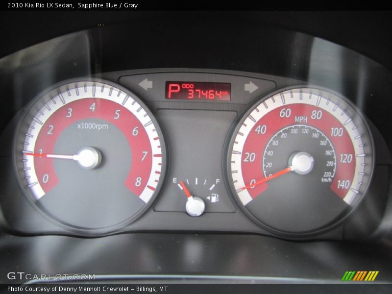 Sapphire Blue / Gray 2010 Kia Rio LX Sedan