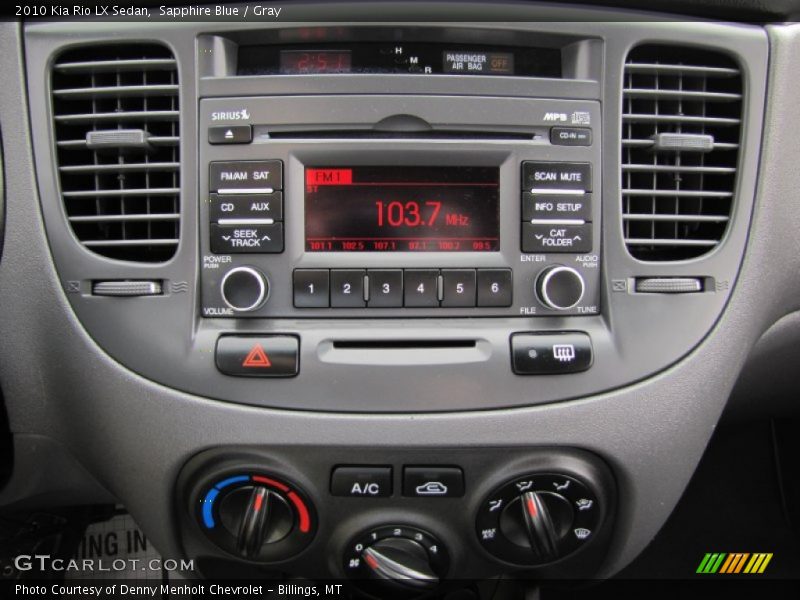Sapphire Blue / Gray 2010 Kia Rio LX Sedan