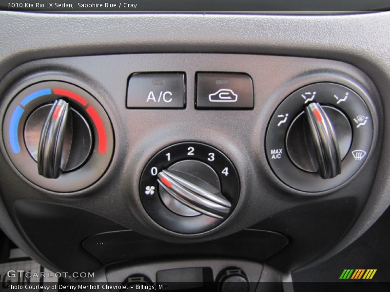 Sapphire Blue / Gray 2010 Kia Rio LX Sedan