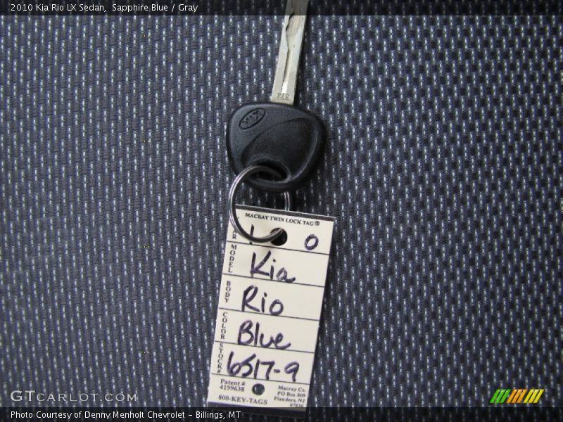 Sapphire Blue / Gray 2010 Kia Rio LX Sedan