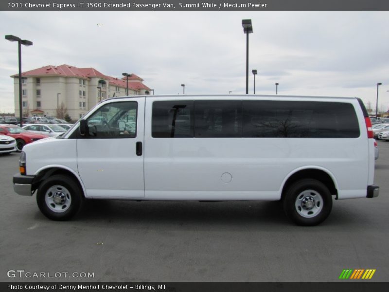 Summit White / Medium Pewter 2011 Chevrolet Express LT 3500 Extended Passenger Van