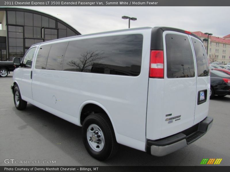 Summit White / Medium Pewter 2011 Chevrolet Express LT 3500 Extended Passenger Van