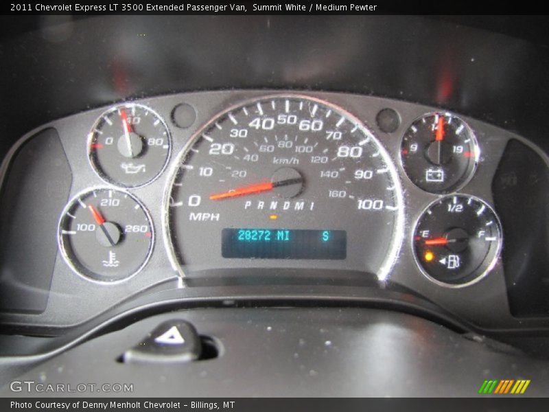 Summit White / Medium Pewter 2011 Chevrolet Express LT 3500 Extended Passenger Van
