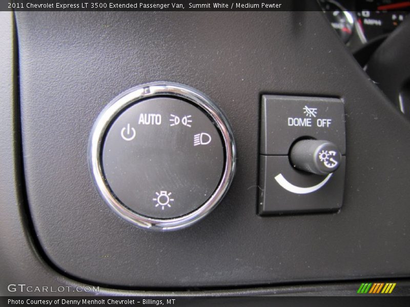 Controls of 2011 Express LT 3500 Extended Passenger Van