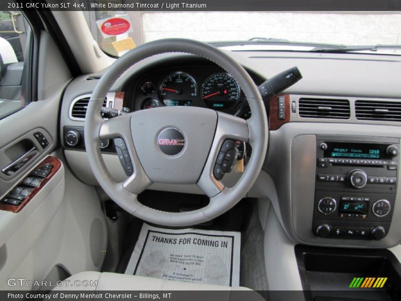 White Diamond Tintcoat / Light Titanium 2011 GMC Yukon SLT 4x4