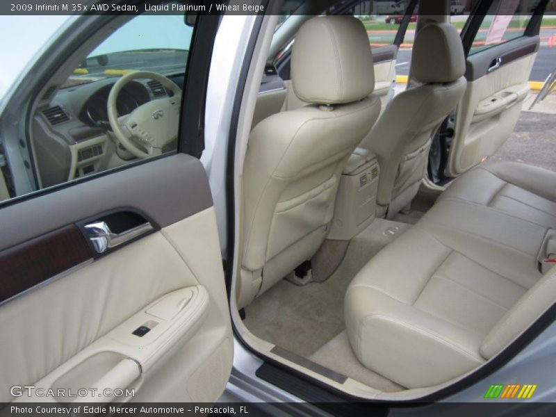Liquid Platinum / Wheat Beige 2009 Infiniti M 35x AWD Sedan