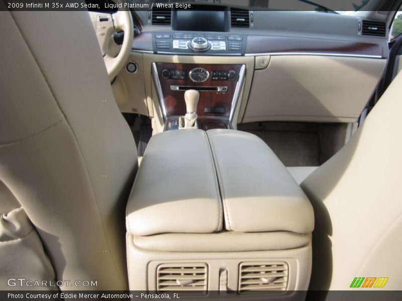 Liquid Platinum / Wheat Beige 2009 Infiniti M 35x AWD Sedan