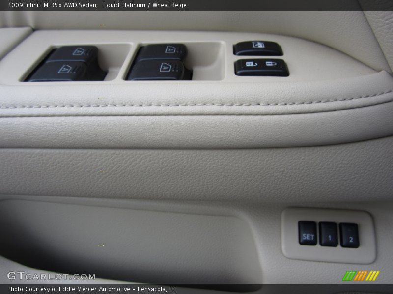 Liquid Platinum / Wheat Beige 2009 Infiniti M 35x AWD Sedan