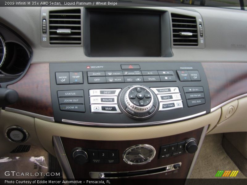 Liquid Platinum / Wheat Beige 2009 Infiniti M 35x AWD Sedan