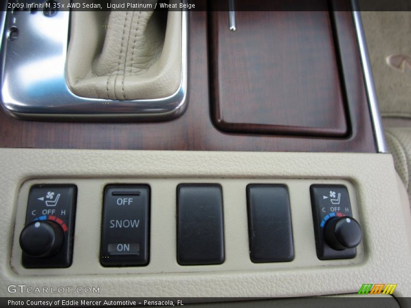 Liquid Platinum / Wheat Beige 2009 Infiniti M 35x AWD Sedan