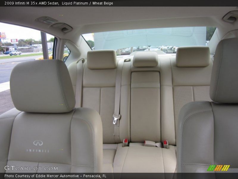 Liquid Platinum / Wheat Beige 2009 Infiniti M 35x AWD Sedan